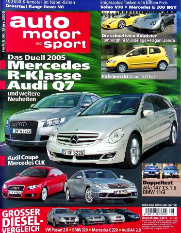 Deckblatt Auto Motor und Sport (08/2005)